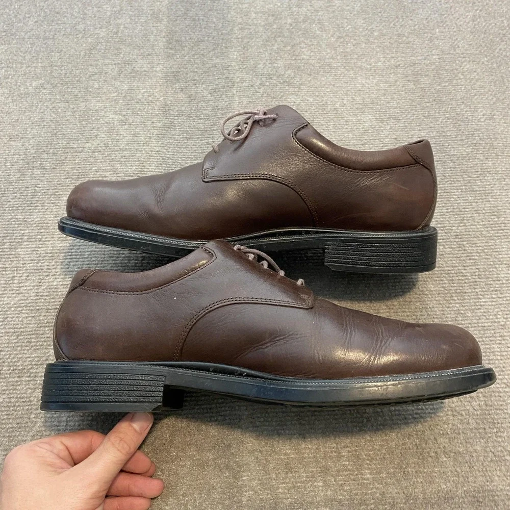 Rockport Shoes Mens Size 11 W Brown Leather Derby Dress Comfort‎ K71225